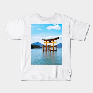 Photography - Floating tori gate Kids T-Shirt